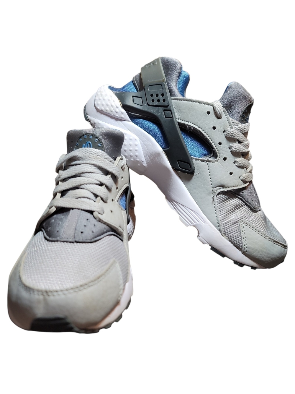 Nike Air Huarache Sneakers Blue Gray Size 7Y / Women’s 8.5